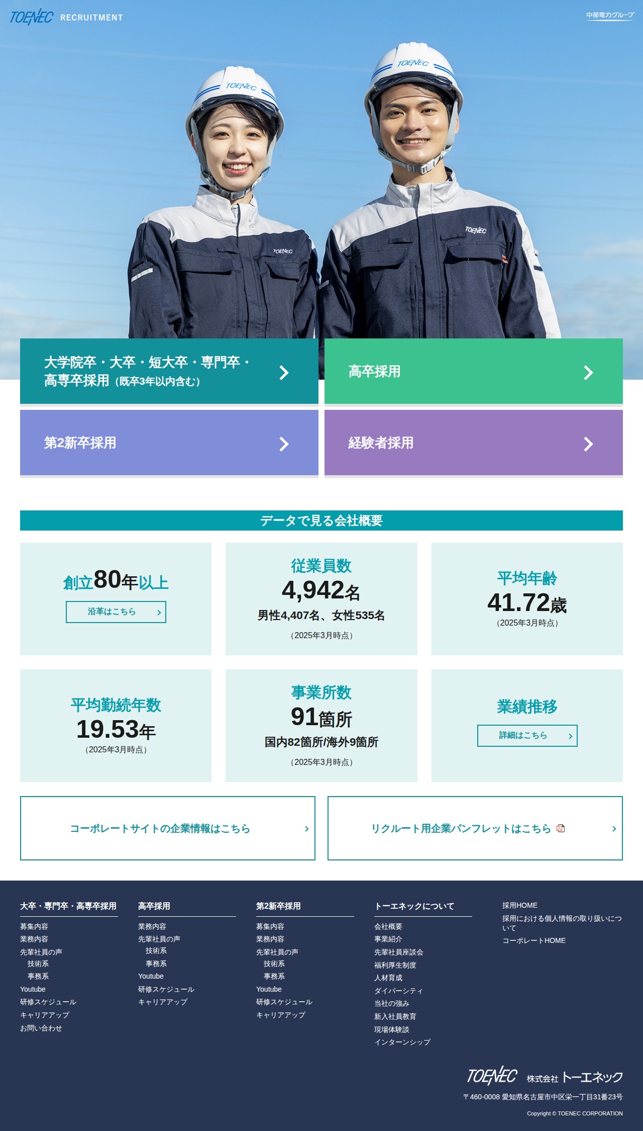 TOENEC 新卒採用 - 保存されたスクリーンショット