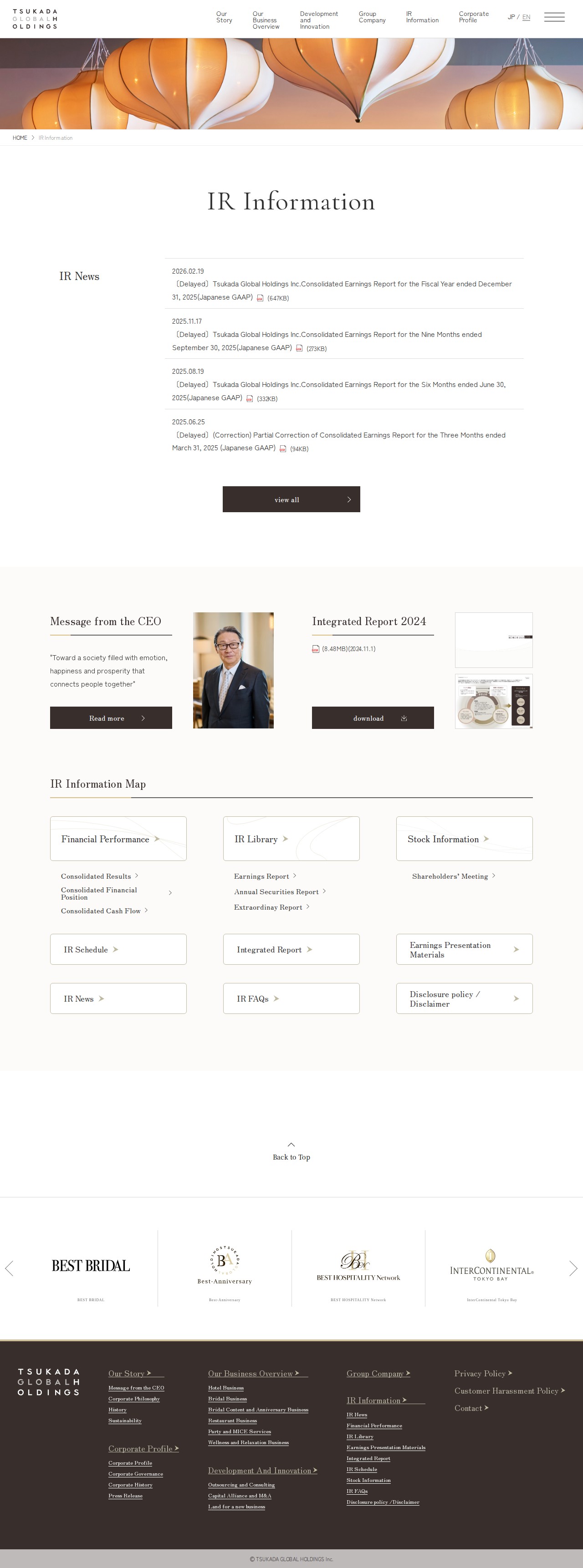 IR Information | TSUKADA GLOBAL HOLDINGS Inc. - 保存されたスクリーンショット