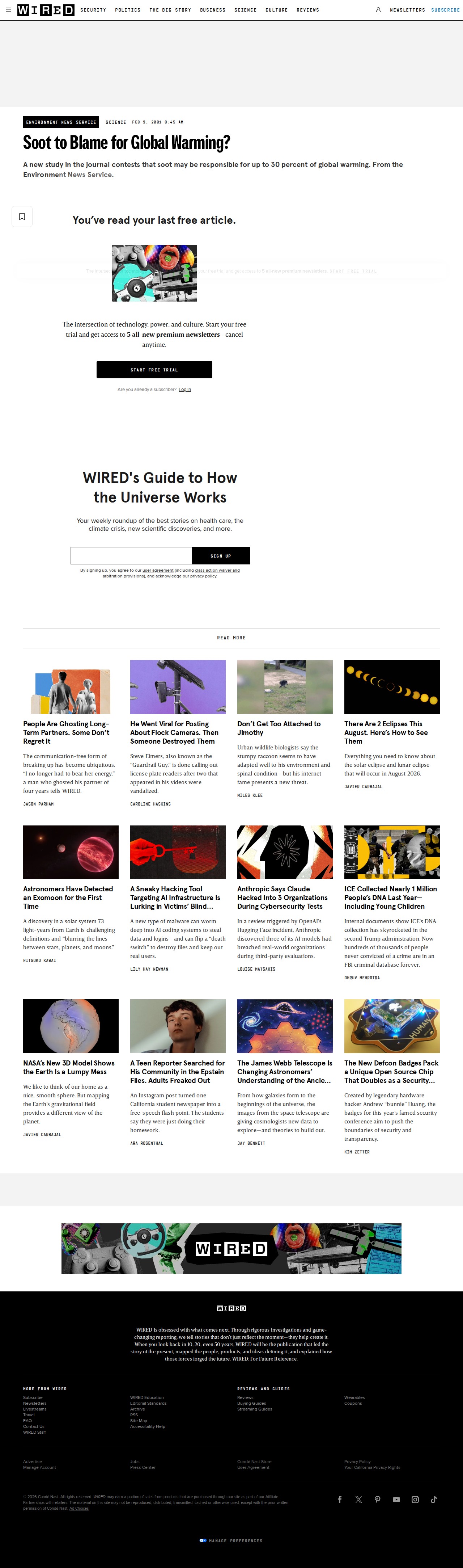 Soot to Blame for Global Warming? | WIRED - Saved screenshot