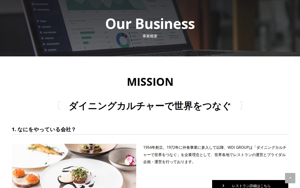 事業概要 | WDI GROUP -WORLD DINING INSPIRATIONS- - 保存されたスクリーンショット