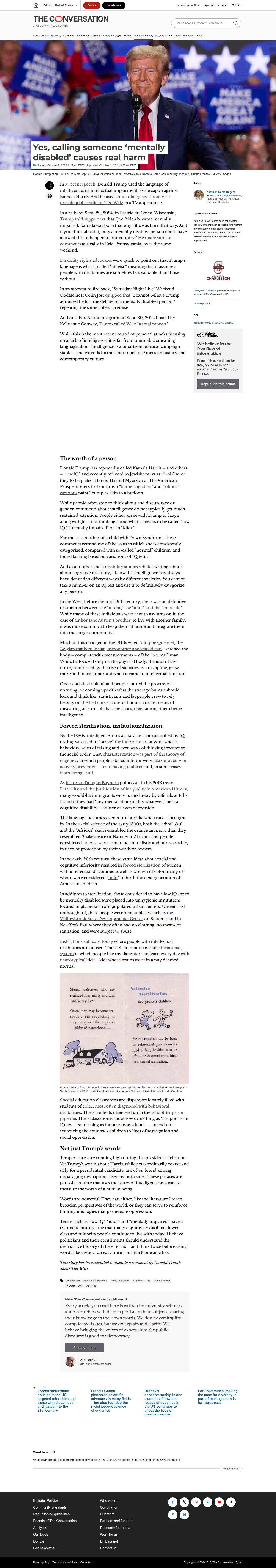 Yes, calling someone ‘mentally disabled’ causes real harm - 保存されたスクリーンショット
