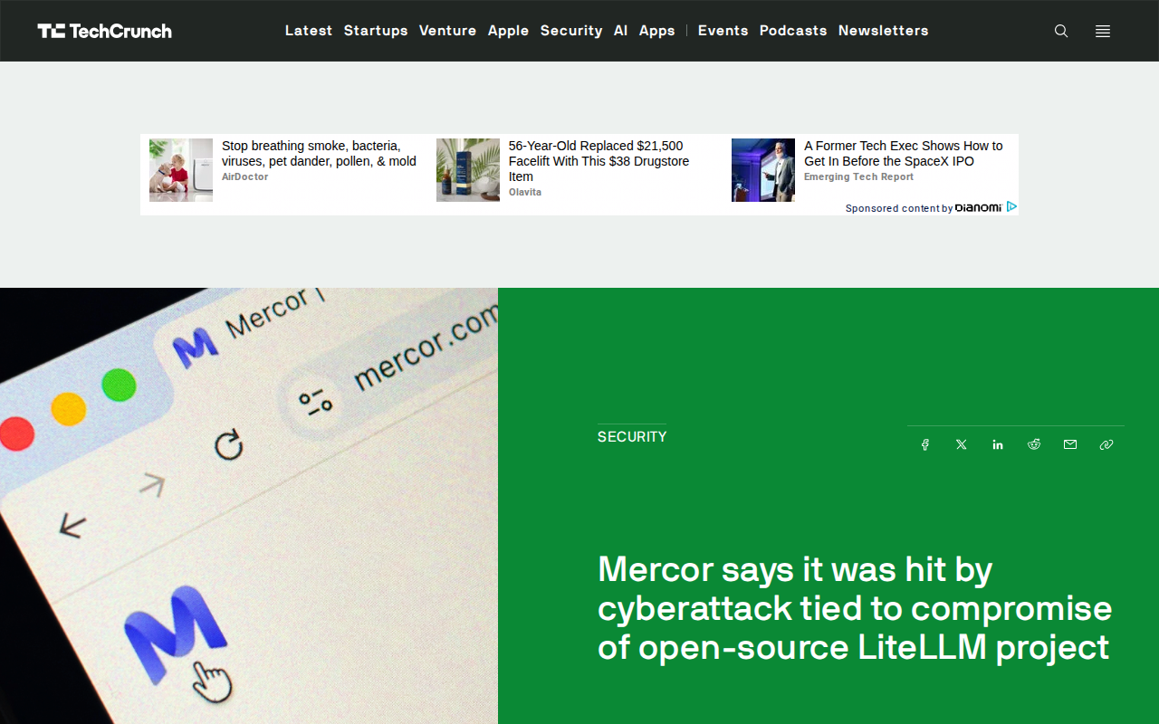 Health data giant CareCloud says hackers accessed patients’ medical records | TechCrunch - Saved screenshot