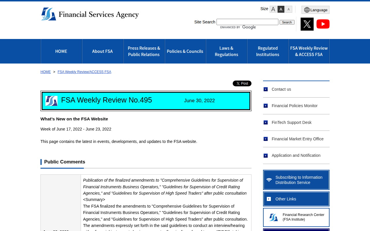 FSA Weekly Review No.495 June 30, 2022 - 保存されたスクリーンショット