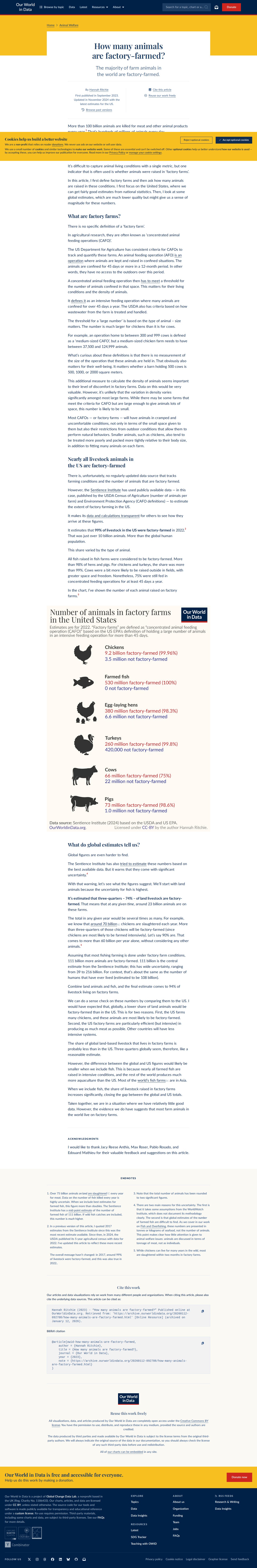 How many animals are factory-farmed? | Our World in Data - 保存されたスクリーンショット