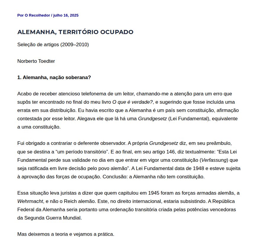 Alemanha, território ocupado - O Recolhedor - 保存されたスクリーンショット