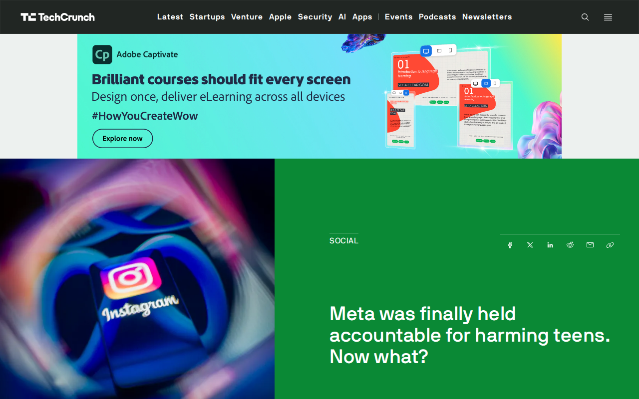 Meta starts testing a premium subscription on Instagram | TechCrunch - Saved screenshot