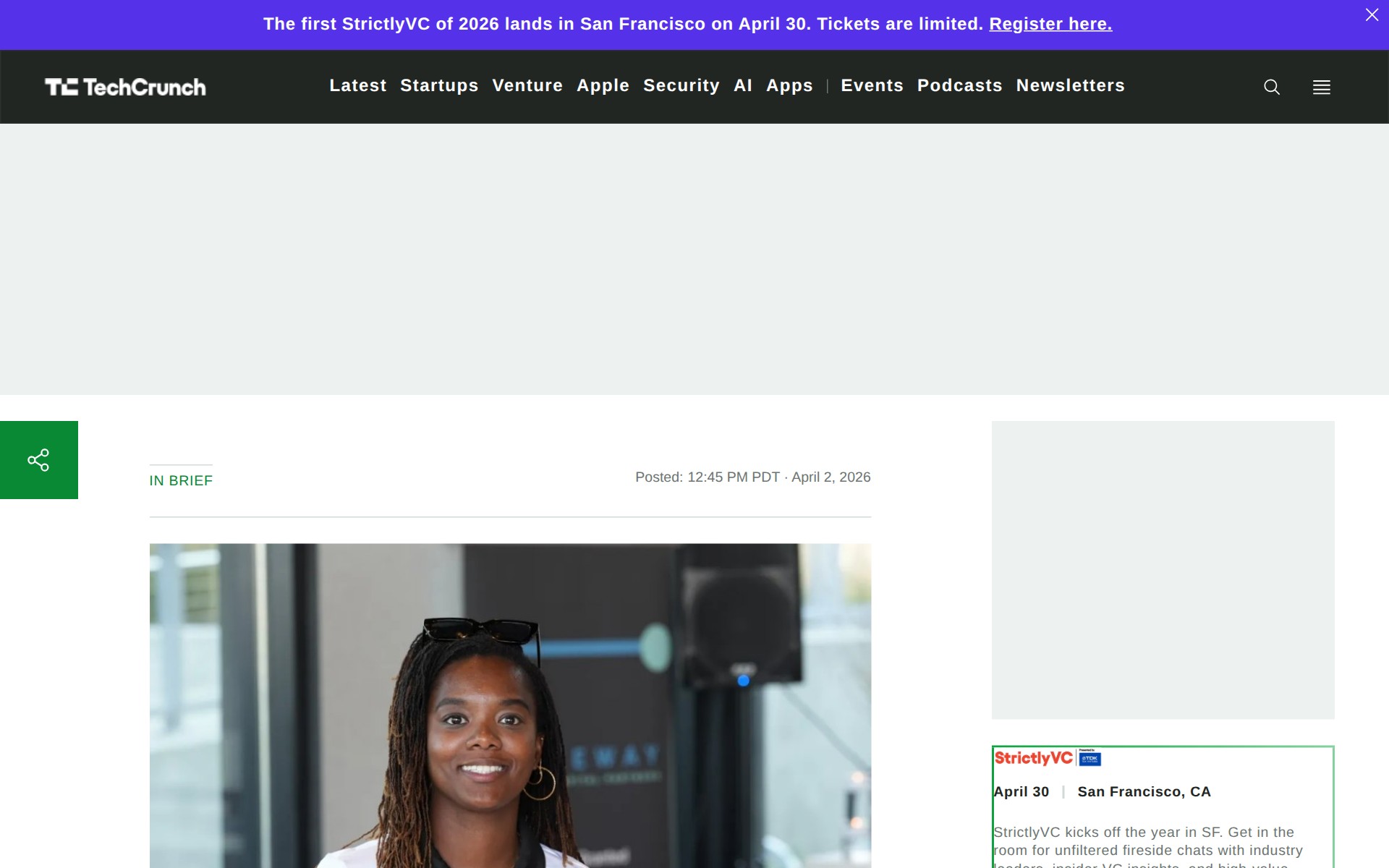 Gateway Capital announces first close of $25M Fund II | TechCrunch - Saved screenshot