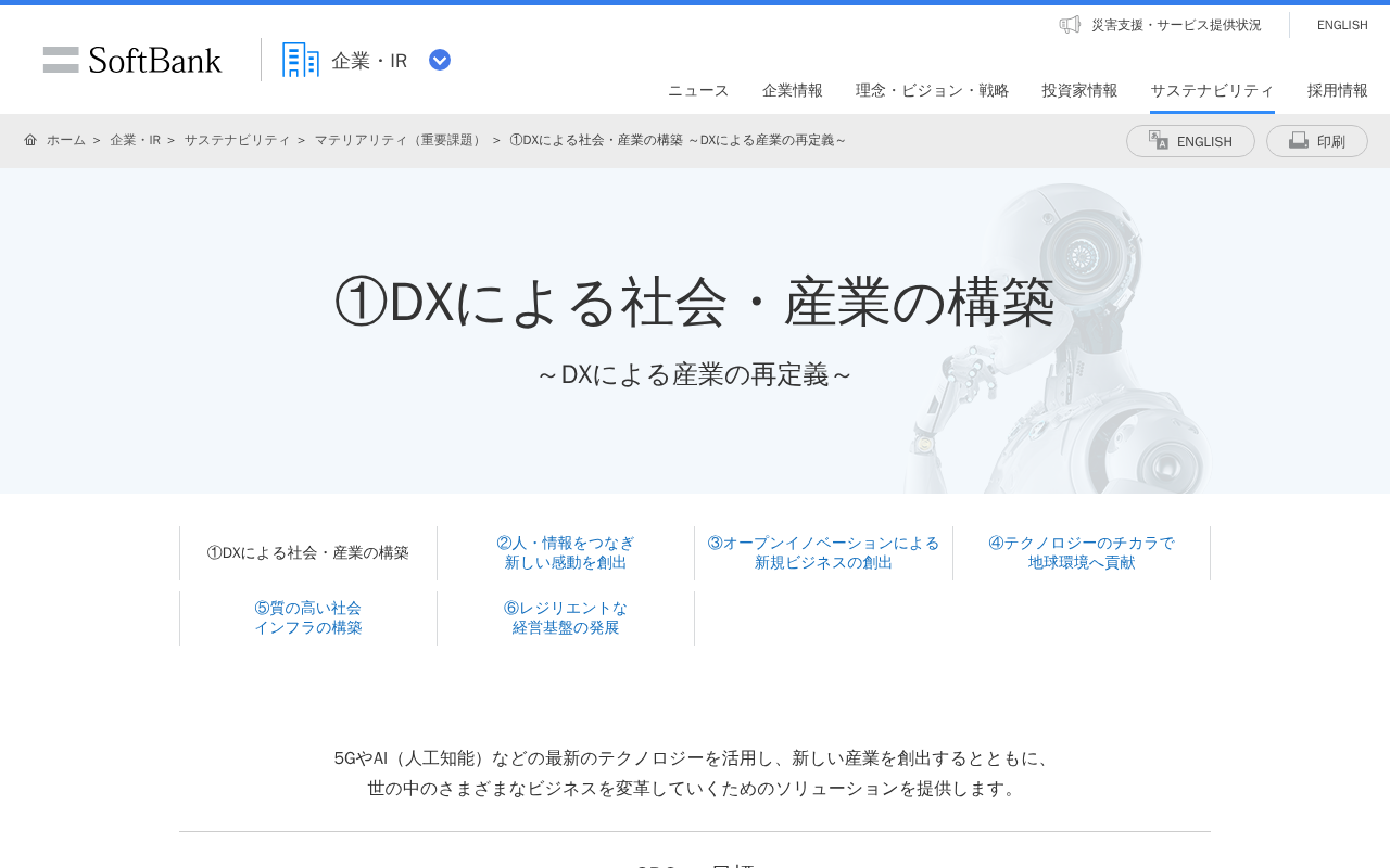 ①DXによる社会・産業の構築 ~DXによる産業の再定義~ | 企業・IR | ソフトバンク - 保存されたスクリーンショット