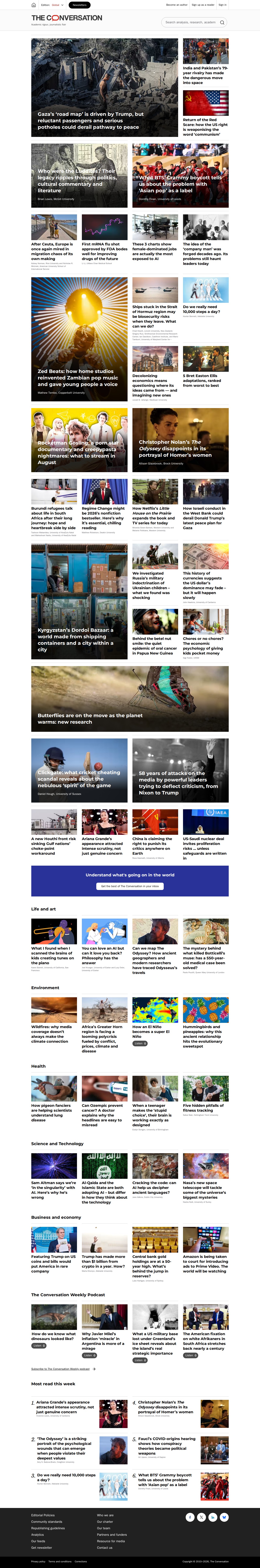 The Conversation: In-depth analysis, research, news and ideas from leading academics and researchers. - 保存されたスクリーンショット