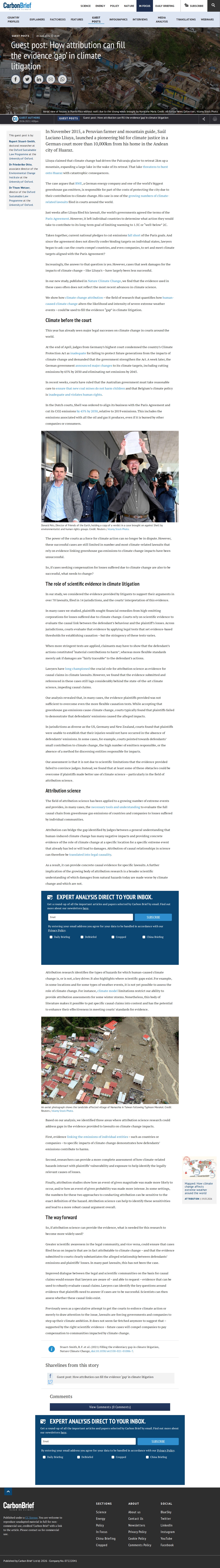 Guest post: How attribution can fill the evidence ‘gap’ in climate litigation - Carbon Brief - 保存されたスクリーンショット