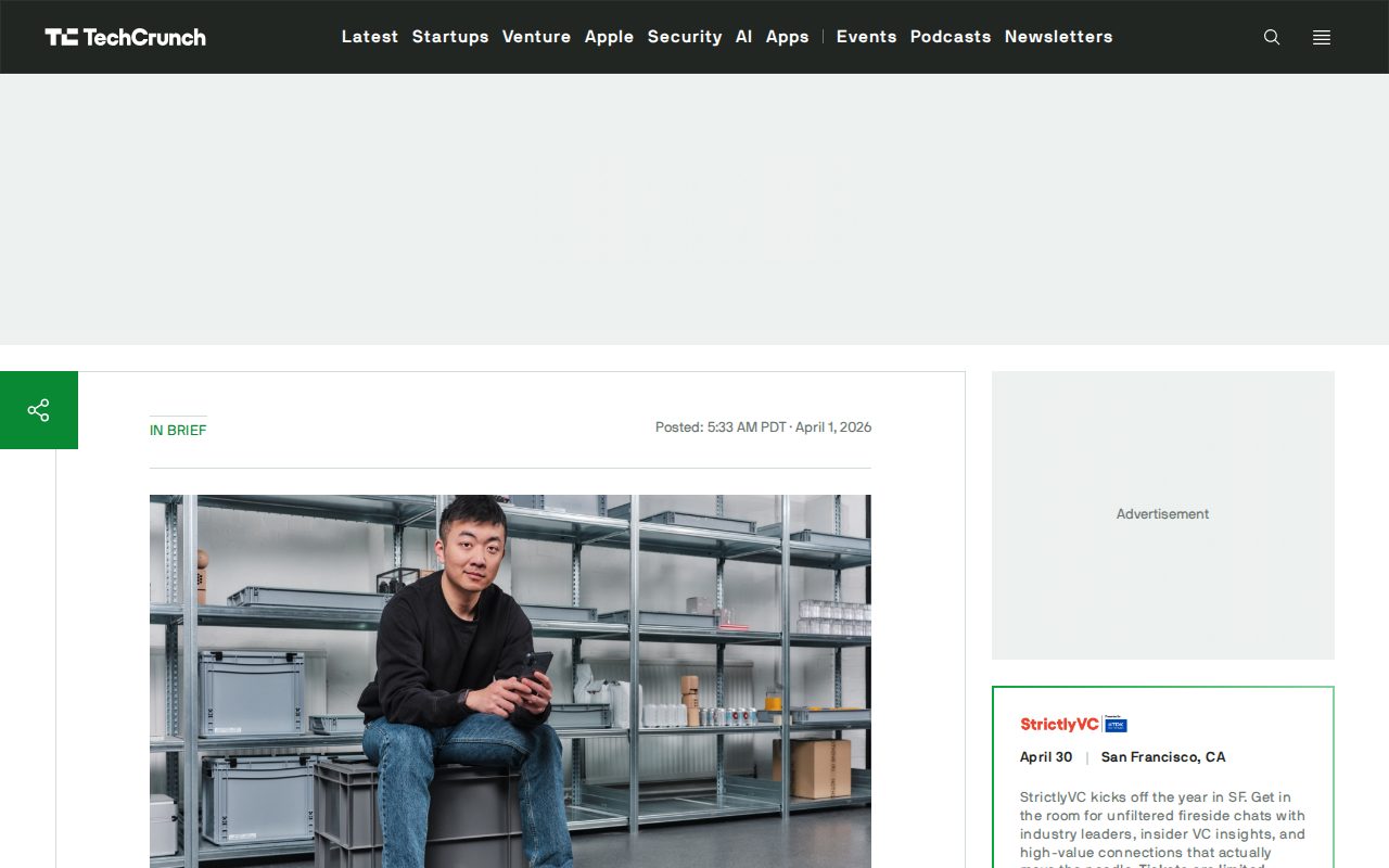 Nothing's AI devices plan reportedly contains smart glasses and earbuds | TechCrunch - Saved screenshot