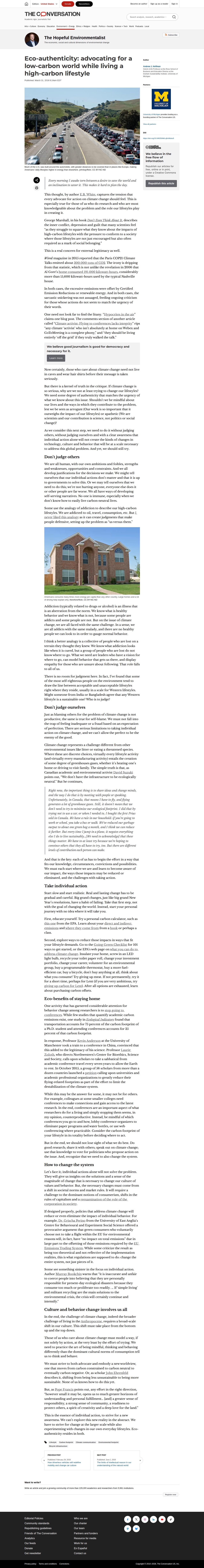 Eco-authenticity: advocating for a low-carbon world while living a high-carbon lifestyle - 保存されたスクリーンショット
