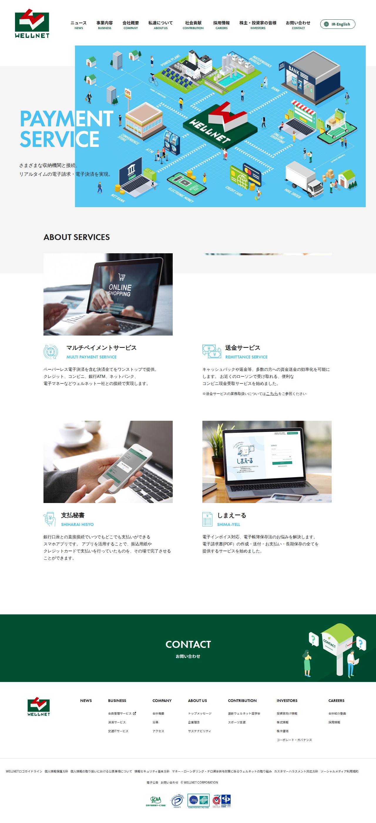 PAYMENT SERVICE - WELLNET|DEPARTURE TO THE FUTURE - 保存されたスクリーンショット